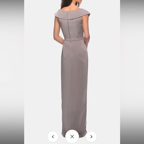 LA FEMME
Ruched Long Jersey Dress - Picture 2 of 8